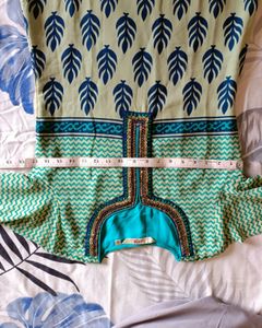 Designer Branded Zardozi Work Kurti With Lining