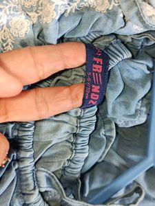 Chic Blue Denim Off-Shoulder Dress