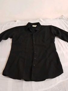 Classic Black Button-Up Shirt