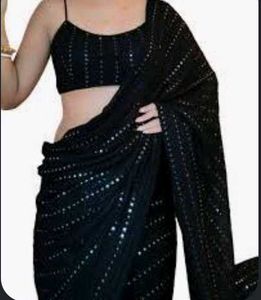 ❗ Black Sequined Saree❗