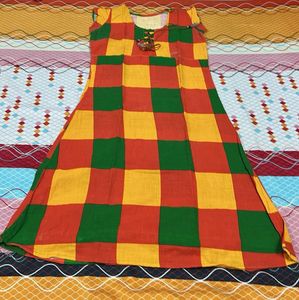 Vibrant Block Print Kurta