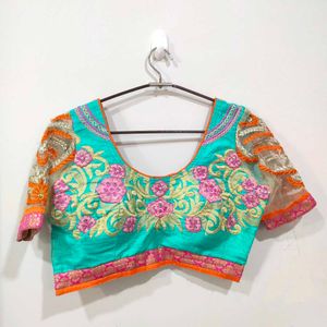 Georgette Floral Multicolour Festive Wear Saree