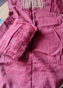 maroon kurta set (size-L)