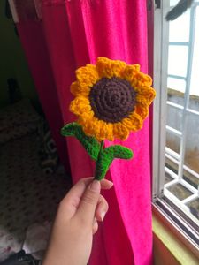 Handmade Crochet Sunflower
