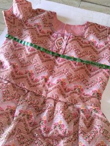 Home made work hai Floral Girls' Dress