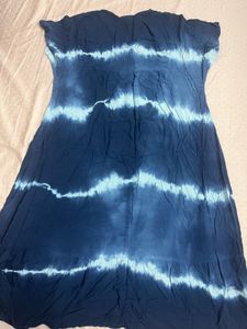 Blue Tie-Dye Casual/Night Dress