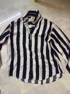 Classic Striped Button-Up Shirt