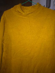 Mustard Yellow Turtleneck Sweater