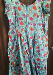 Vintage Floral Midi Dress