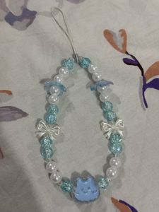 Cute Cat Beaded Phone Charm