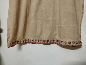 Embroidered Cotton Kurta