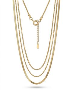 Aura Layer 18K Gold Plated Anti Tarnish Necklace