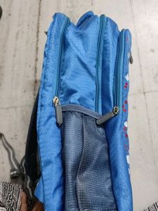 Stylish Blue Backpack - School Bag