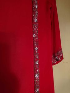 Red Embroidered Shrug