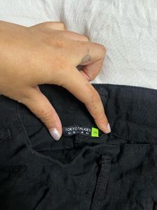 Black Wide Leg Trousers