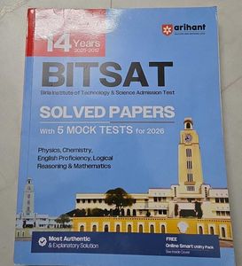 BITSAT Solved Papers with Mock Tests