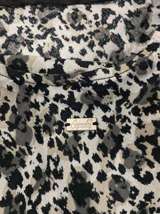 jaquar print maxi dress