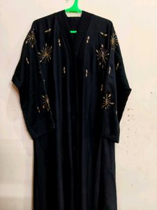 💫❣️Elegant Black Abaya with Gold Embellishments💫