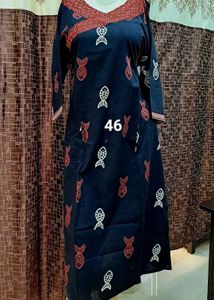 Brand New Black Molmol cotton Kurta.