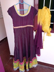 Elegant Anarkali Kurta with Dupatta