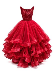 Red Sequin Party Dress