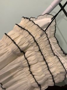 Chic Off-White Ruffle Coord Set