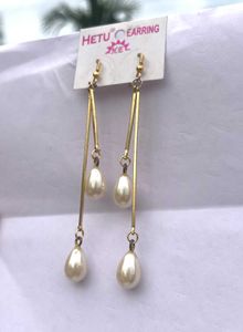 Elegant Pearl Drop Earrings