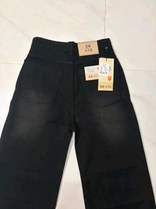 New Black Wide Leg Jeans