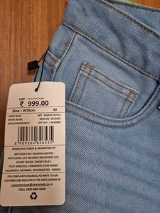 (Shein) Light Wash Wide Leg Jeans