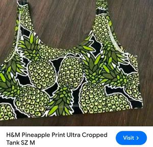 Very Fancy And Amazing Pineapple Crop Top