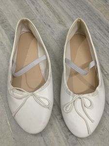 White Ballet Flats