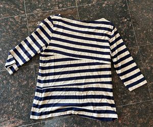 Striped 3/4 Sleeve Top