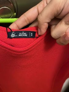 Vibrant Red Cap Sleeve Dress