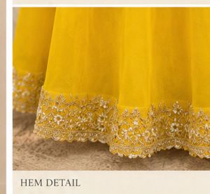 Vibrant Yellow Anarkali Gown