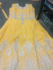 Beautiful Yellow Embroidered top