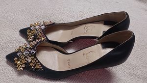 Christian Louboutin Black Spiked Heel