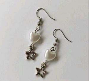 7 pairs of Y2K Heart + star earrings