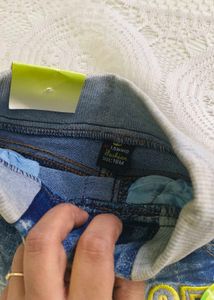 Baby Girls Distressed Denim Jeans