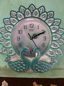 Beautiful Peacock Wall Clock