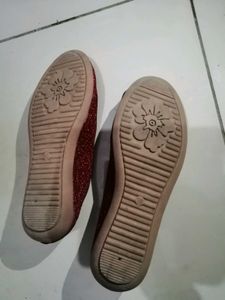 Sparkling Red Ballet Flats