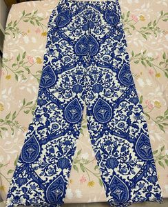 Stylish Blue & White Palazzo Pants