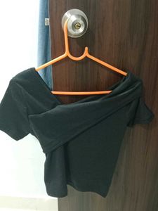 Black Off-Shoulder Top