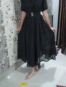 Elegant Black Maxi Dress with Slit