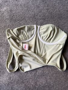 Urbanic Sage Green Corset Crop Top