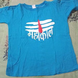 Blue Graphic Print T-Shirt