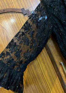 Black Embellished Lace Jacket