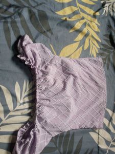 Sweet Lavender Puff Sleeve Top