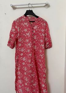 Pink Floral Kurta