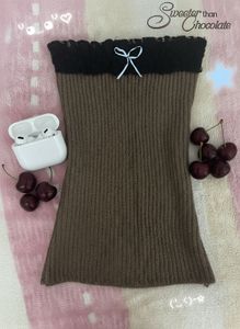Bambi brown knit top🍫🦌