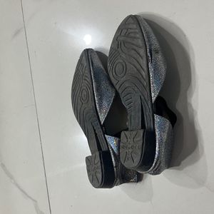Sparkly Silver Casual Shoes